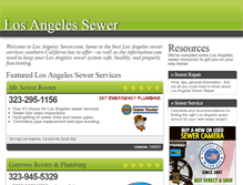 Tablet Screenshot of losangelessewer.com